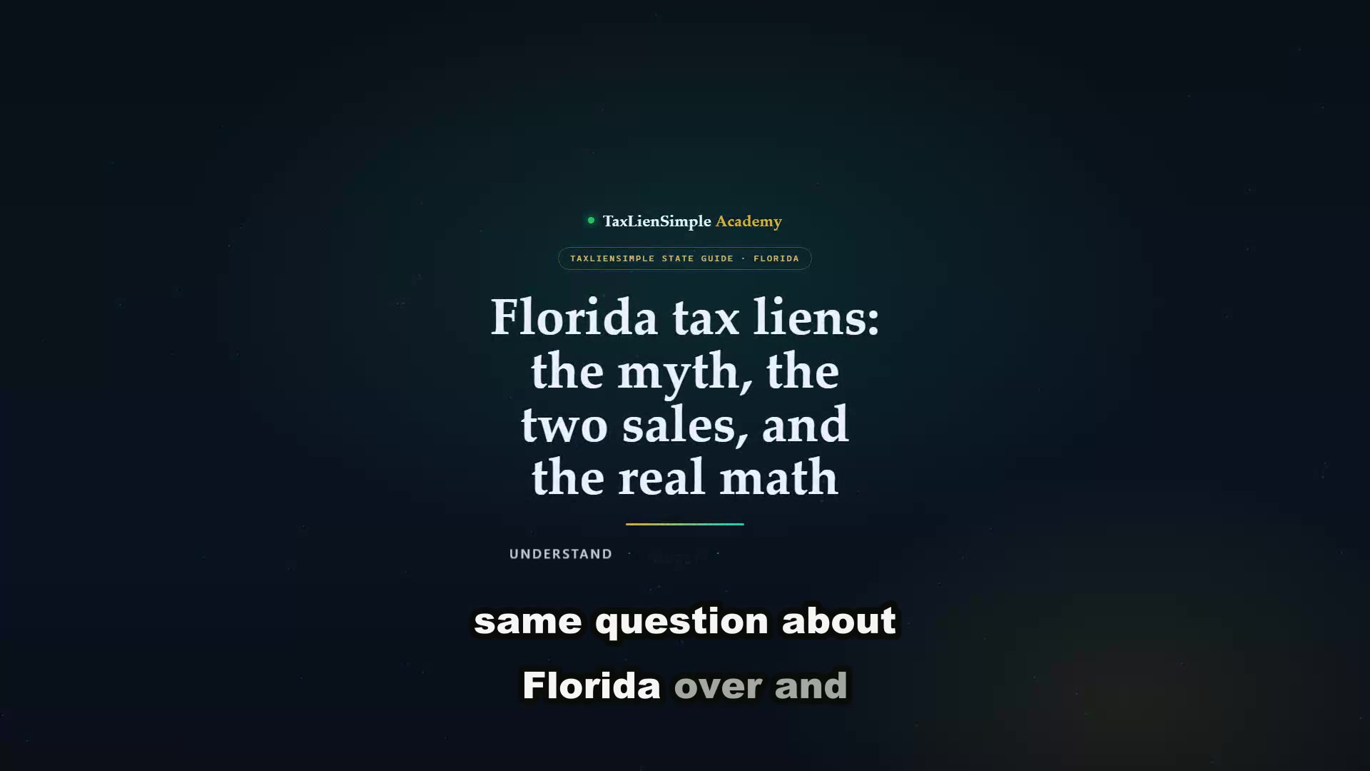 State Guides: Wave 1, lesson 01: Florida tax sale guide