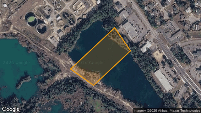Aerial view with the parcel outline for WOODBINE PACE 32571
