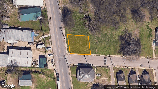 Aerial view with the parcel outline for SECOND